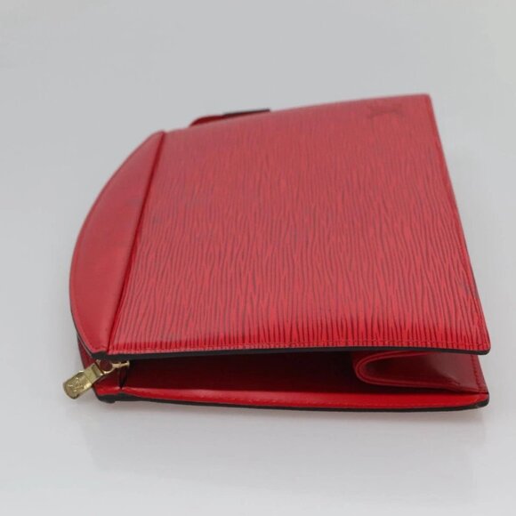 LOUIS VUITTON Epi Trousse Crete Clutch Bag Red - Picture 5 of 15